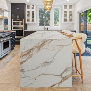 Piedra sinterizada belly white gold